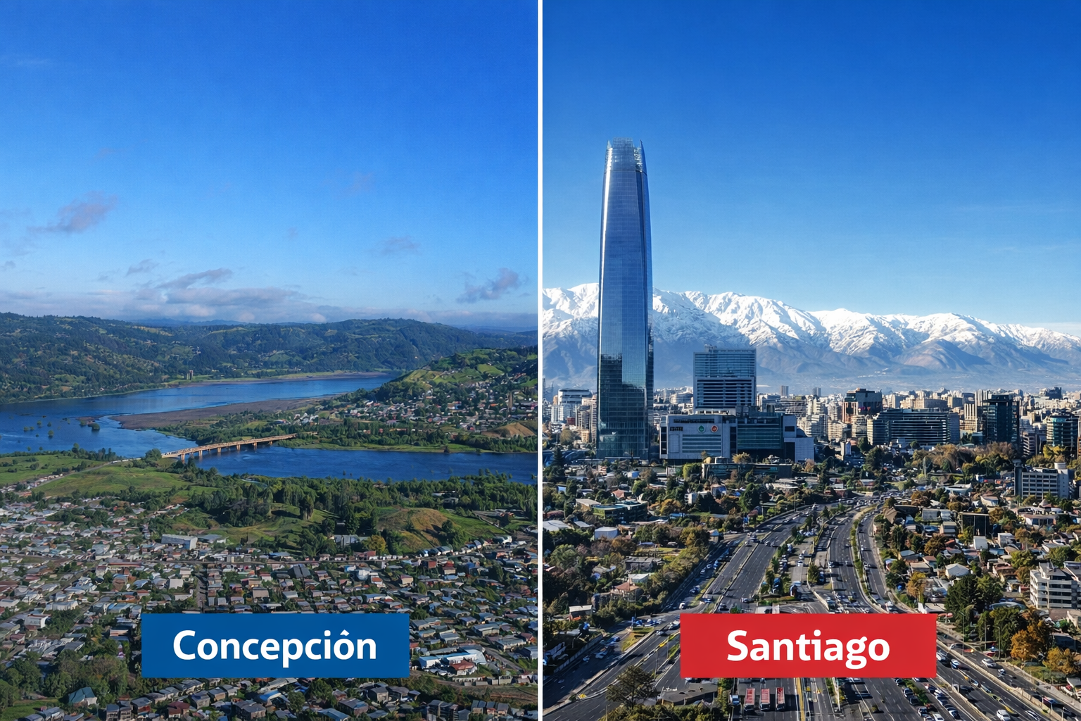 Departamento en Concepción o Santiago: ¿dónde conviene vivir?